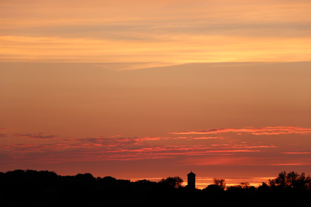 Sonnenuntergang am 24. Mai 2019 in Lünen