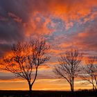 Sonnenuntergang am 24.03.2023 bei Weißenberg