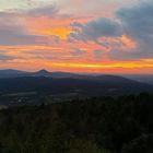 Sonnenuntergang am 24.06.2022 von der Hochwaldbaude aus