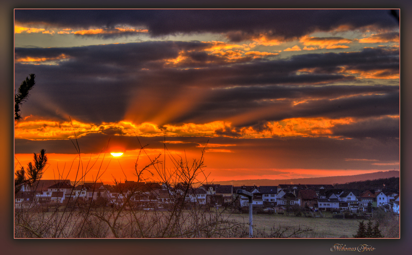 Sonnenuntergang am 26.02.2021