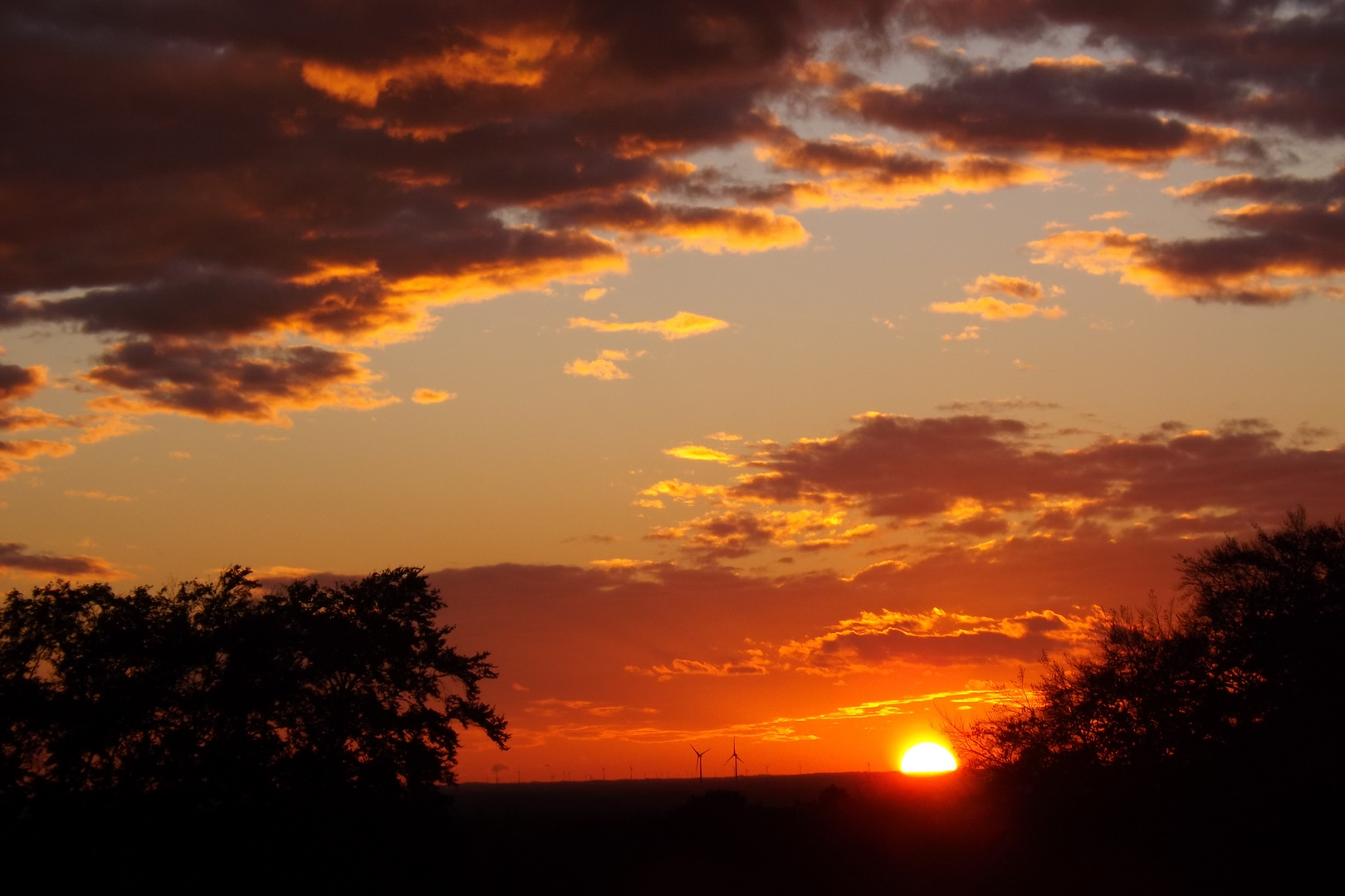 Sonnenuntergang am 26.10.2013