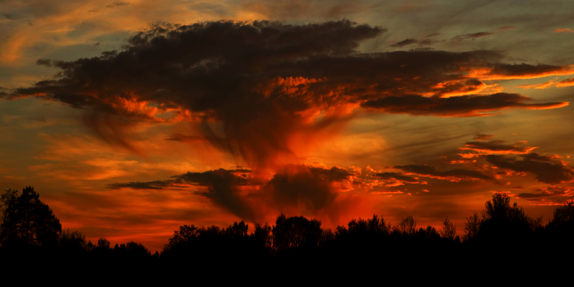 Sonnenuntergang am 26.10.2017 um 17:10 Uhr