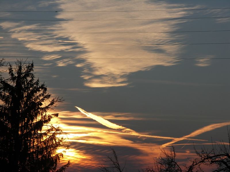 Sonnenuntergang am 3. Advent 2005