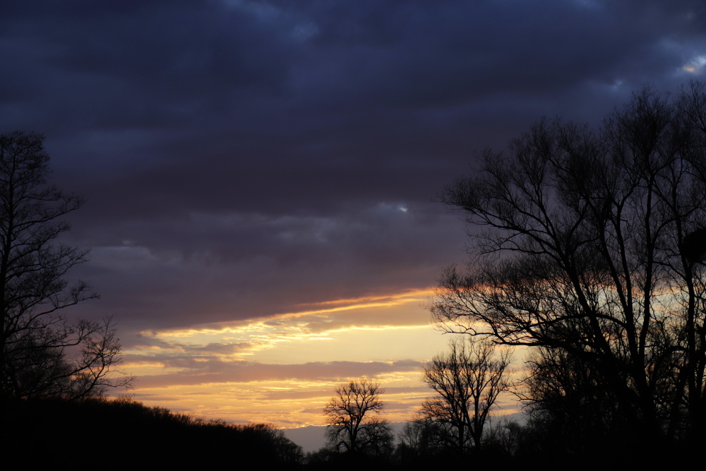 Sonnenuntergang am 3. April 2020