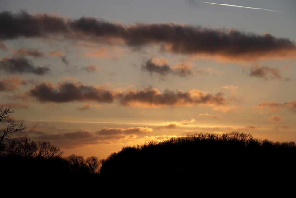 Sonnenuntergang am 31. Dezember 2019 - Bild 1