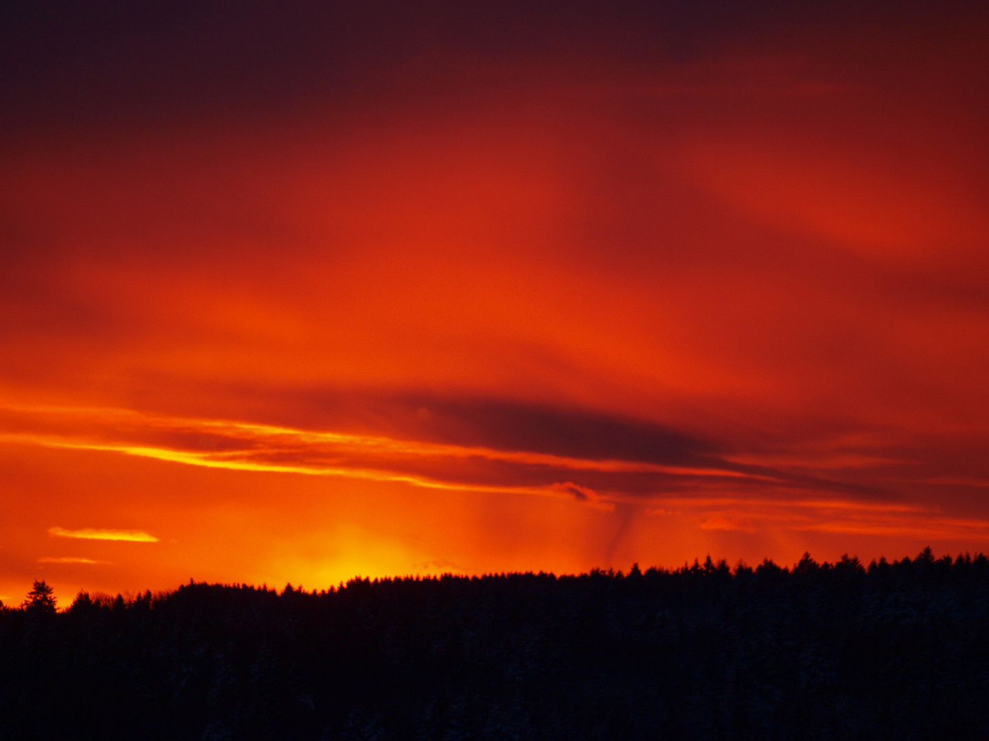 Sonnenuntergang am 4. Advent