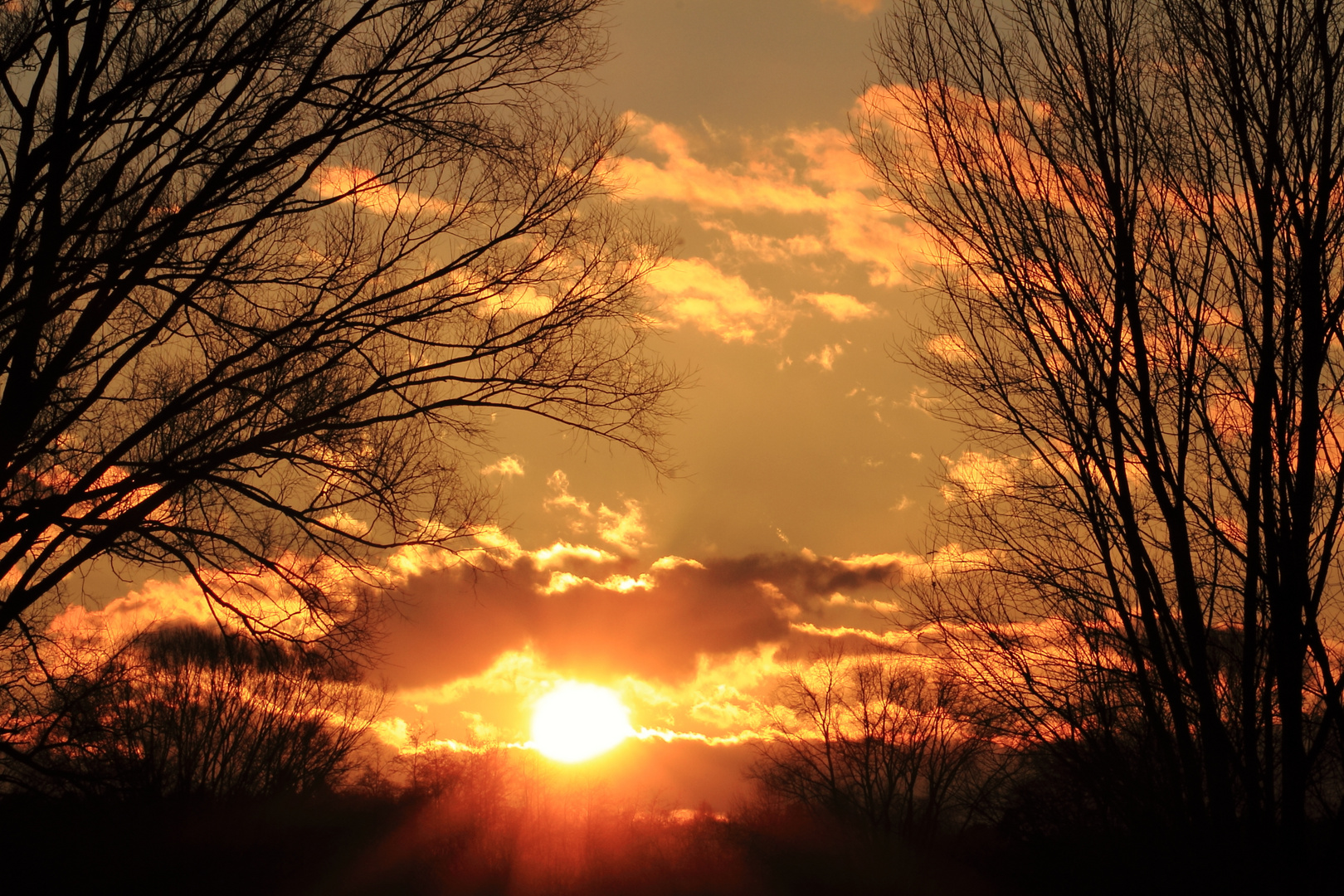 Sonnenuntergang am 5.1.2022