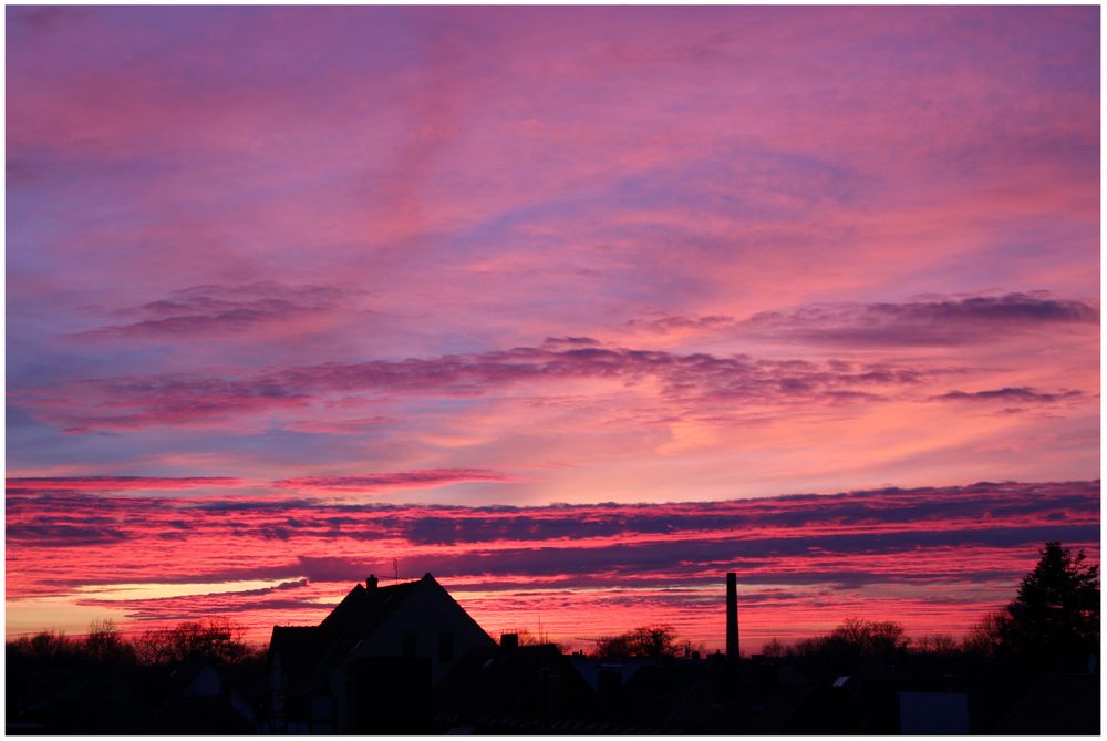 Sonnenuntergang am 7. März