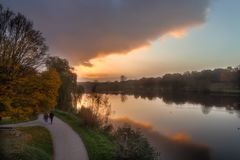 Sonnenuntergang am Aasee