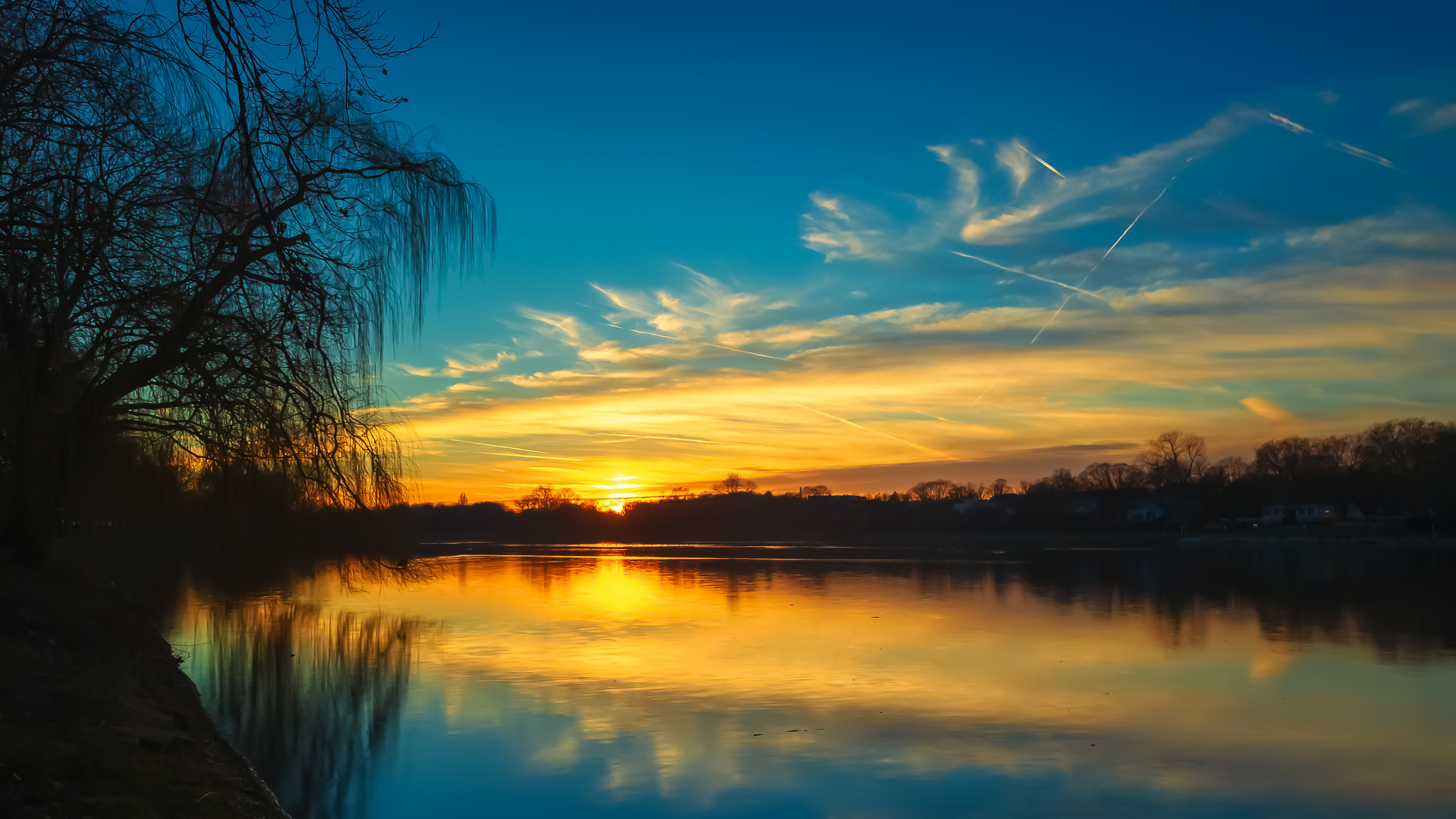 Sonnenuntergang am Aasee