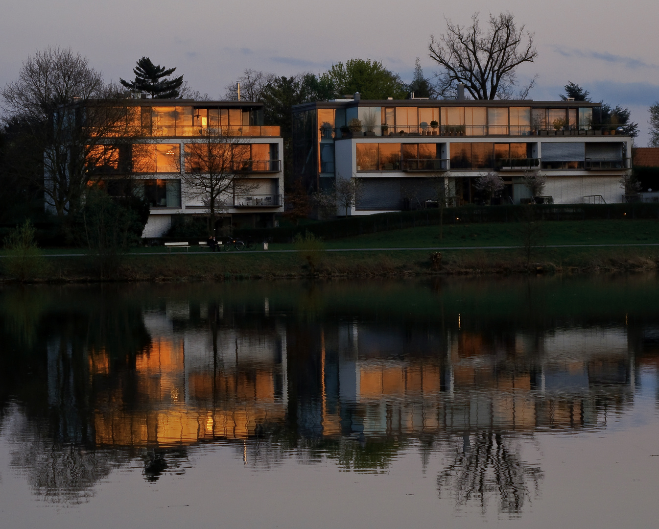 Sonnenuntergang am Aasee