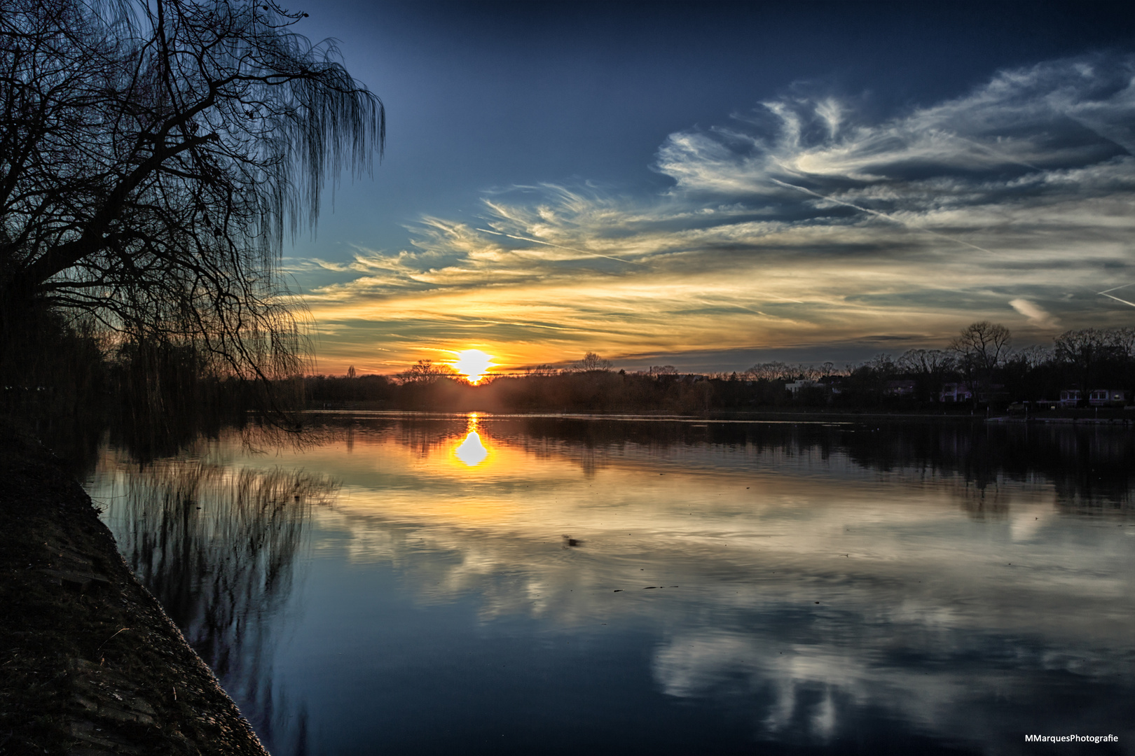 Sonnenuntergang am Aasee