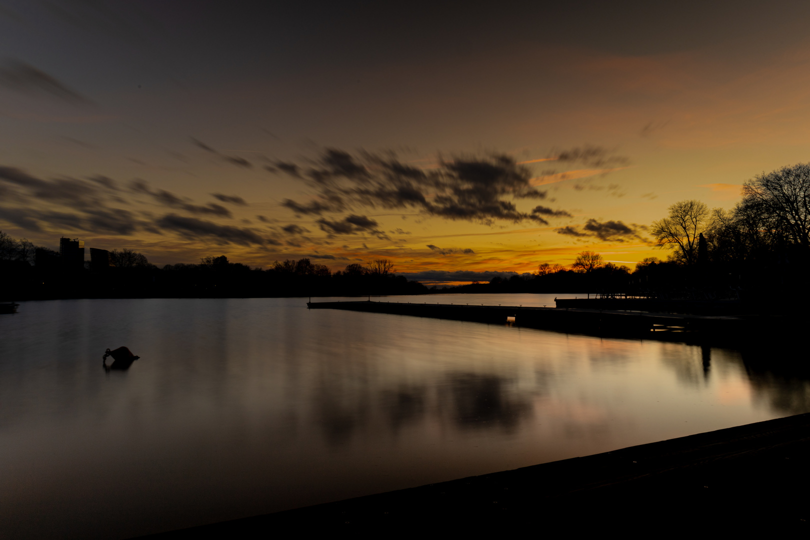 Sonnenuntergang am Aasee