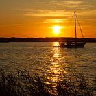 Sonnenuntergang am Achterwasser