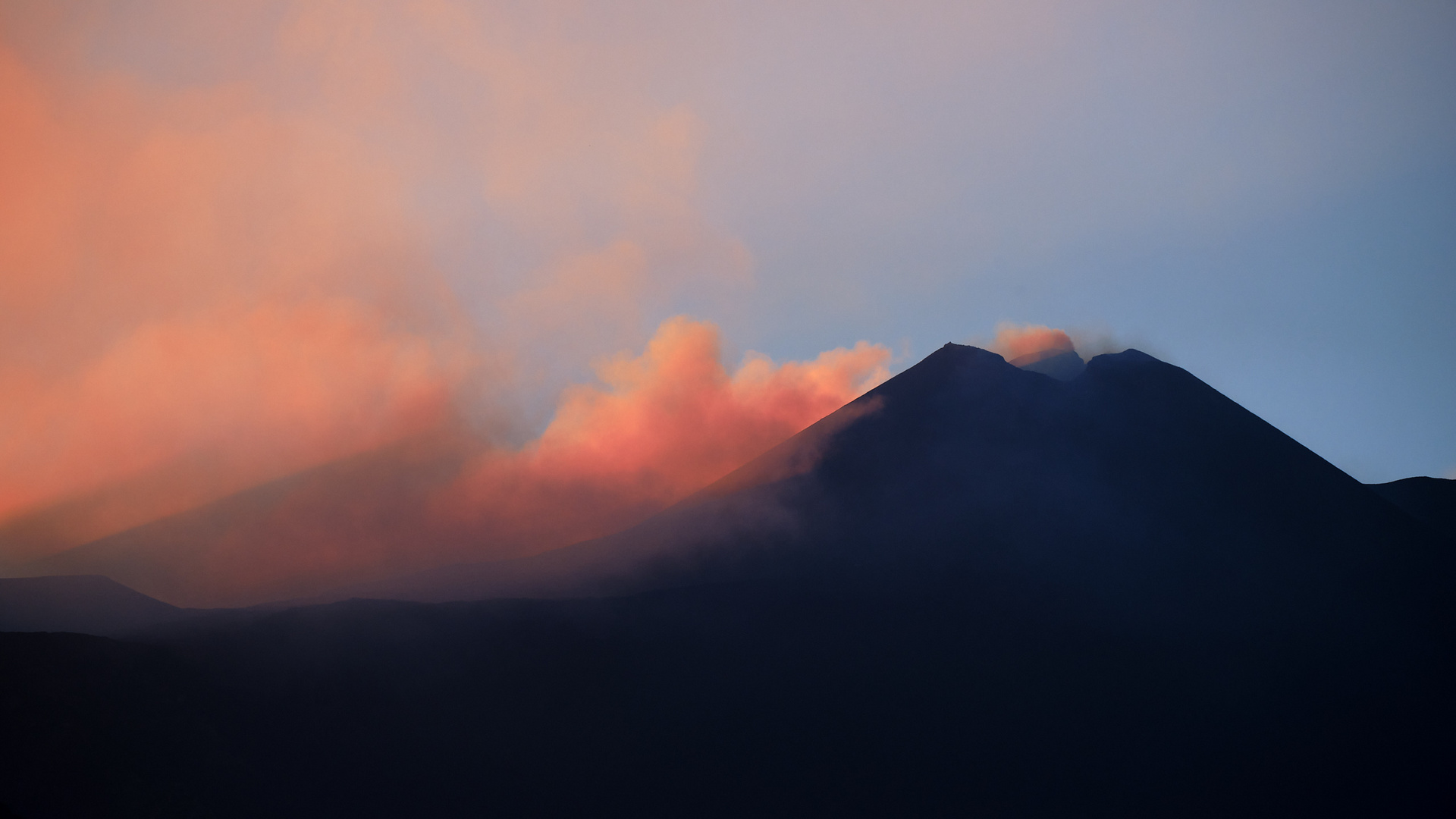 Sonnenuntergang am Ätna