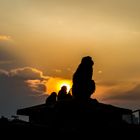 Sonnenuntergang am Affentempel