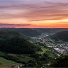 Sonnenuntergang am Albtrauf