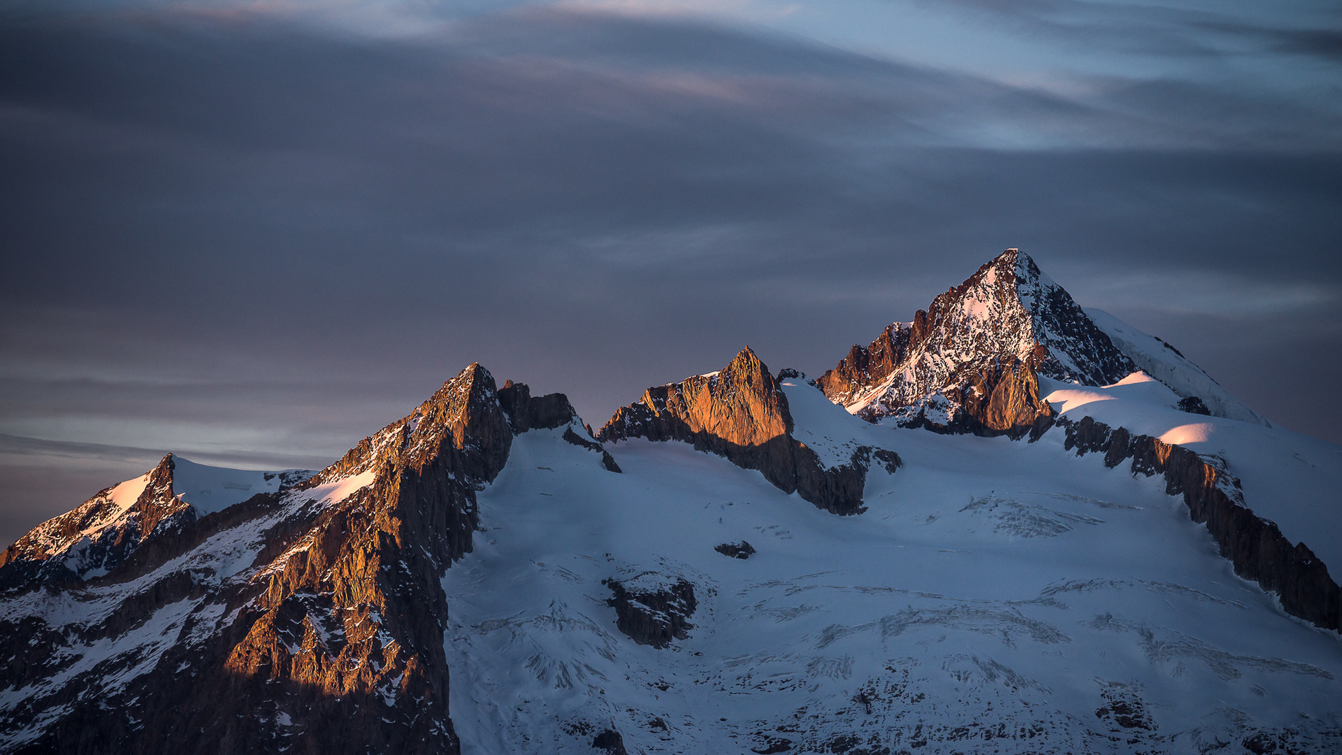 Sonnenuntergang am Aletschhorn