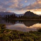 Sonnenuntergang am Almsee