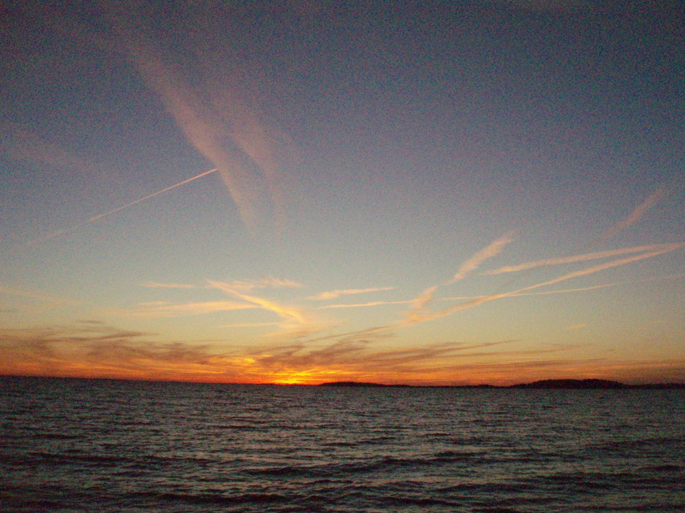 Sonnenuntergang am Alt Reddevitzer Steilufer