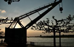 Sonnenuntergang am alten Hafen