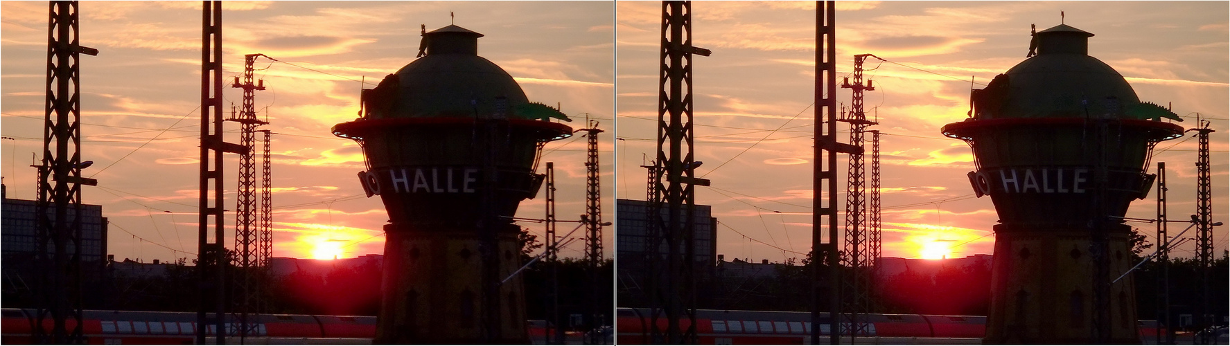 Sonnenuntergang am alten Turm