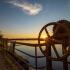 Sonnenuntergang am alten Wehr