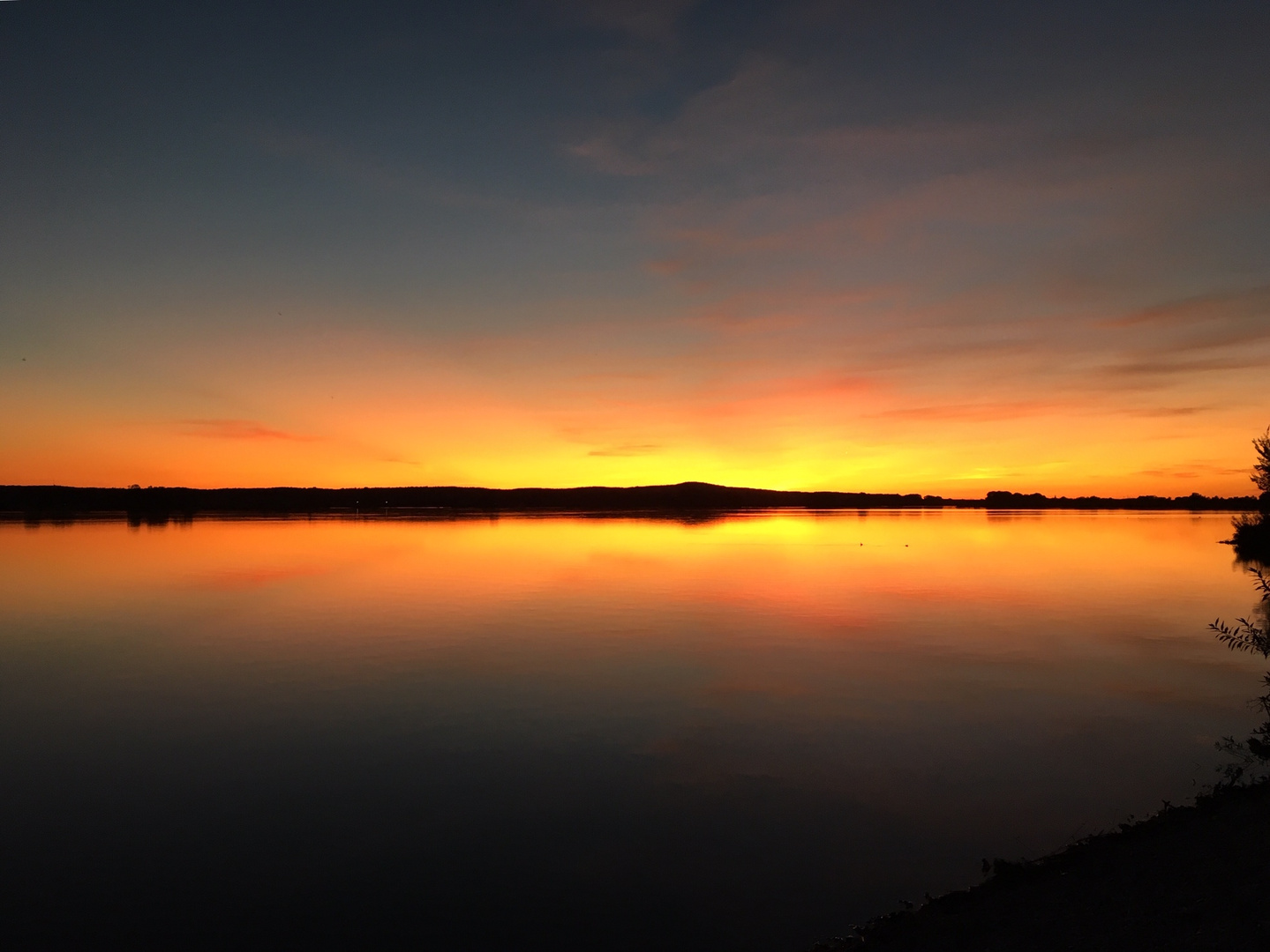 Sonnenuntergang am Altmühlsee