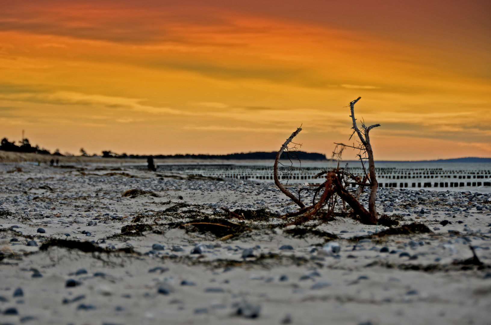 Sonnenuntergang am am Strand