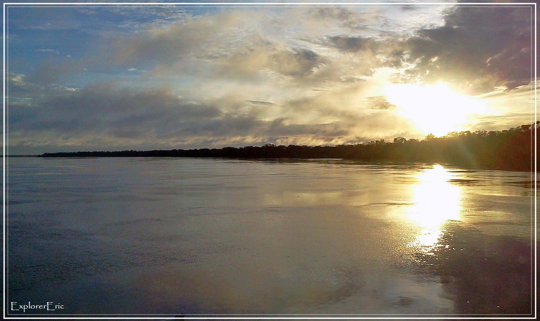 Sonnenuntergang am Amazonas...............