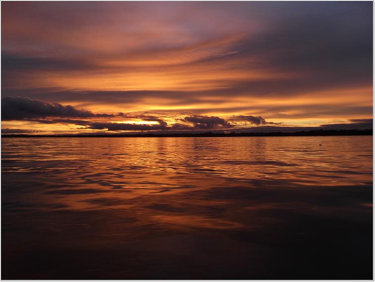 Sonnenuntergang am Amazonas