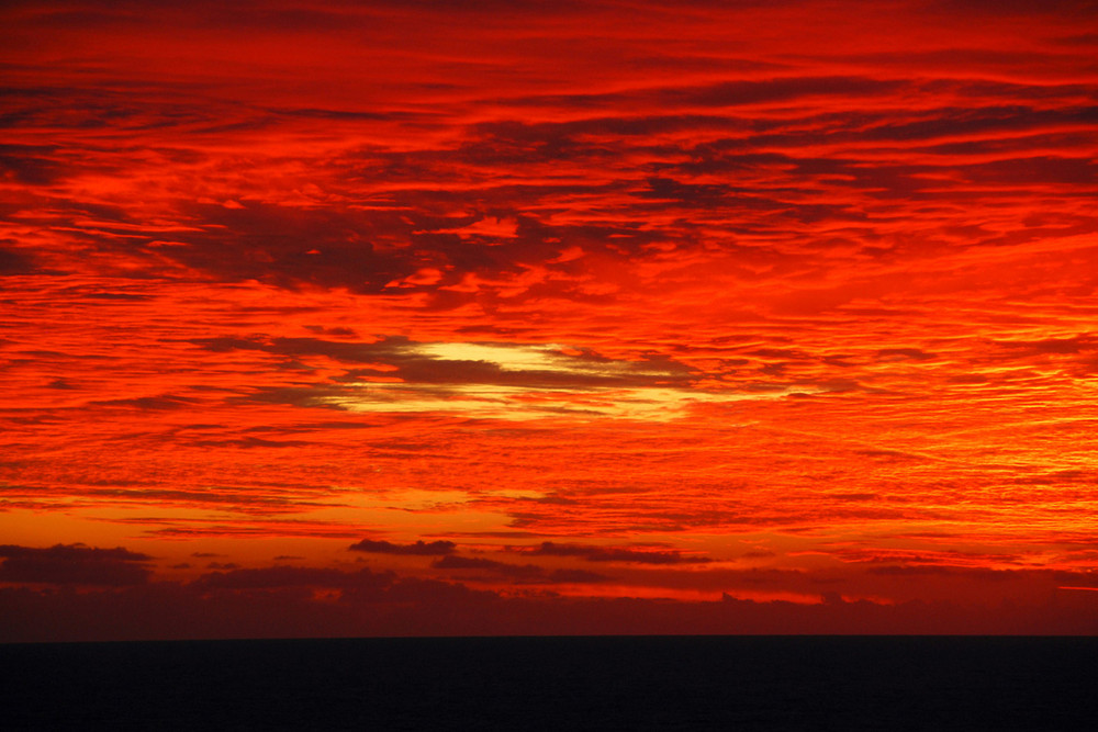 Sonnenuntergang am Amazonas