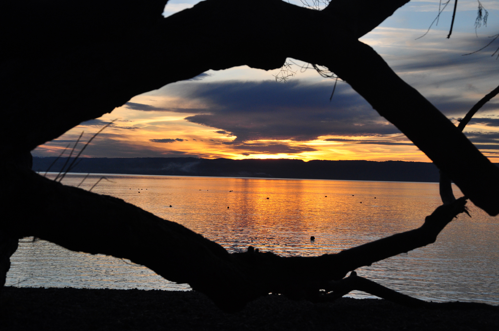 Sonnenuntergang am Ammersee