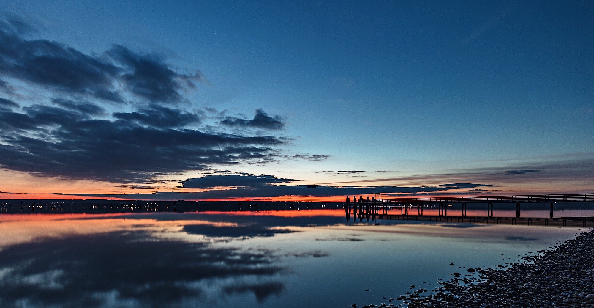 Sonnenuntergang am Ammersee