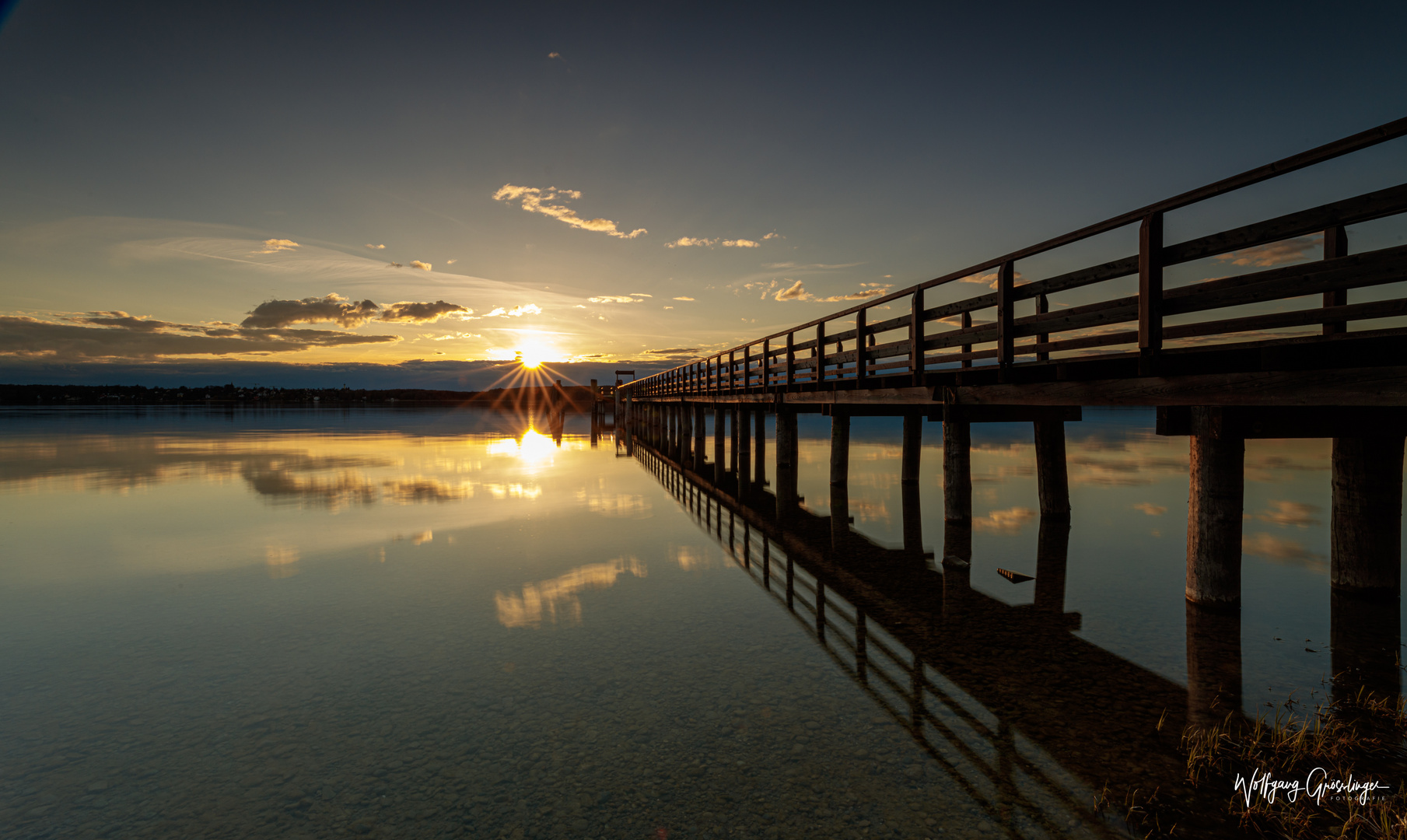 Sonnenuntergang am Ammersee