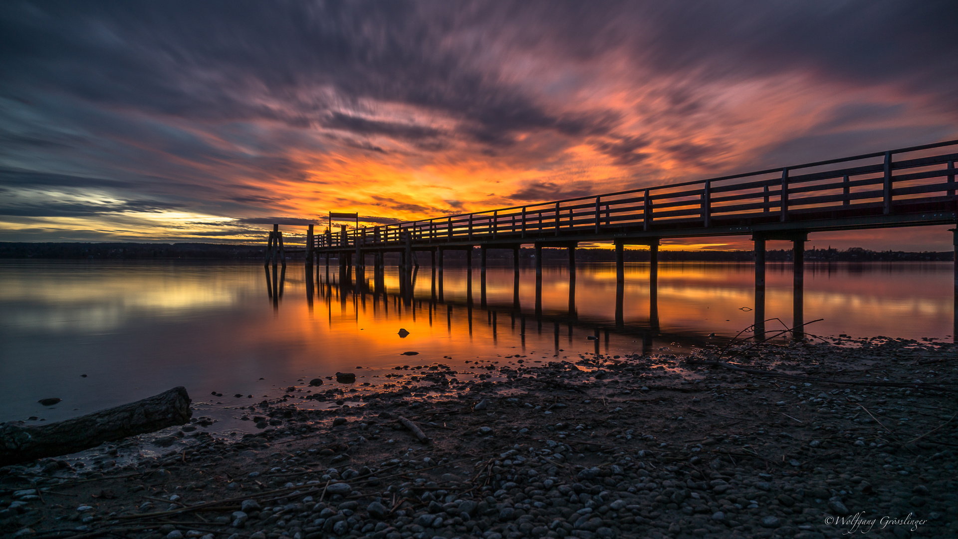 Sonnenuntergang am Ammersee