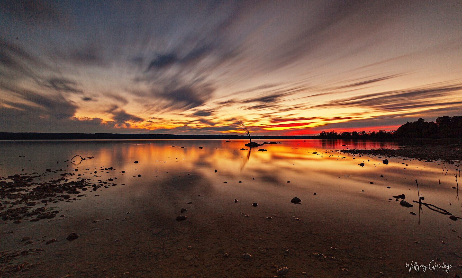 Sonnenuntergang am Ammersee