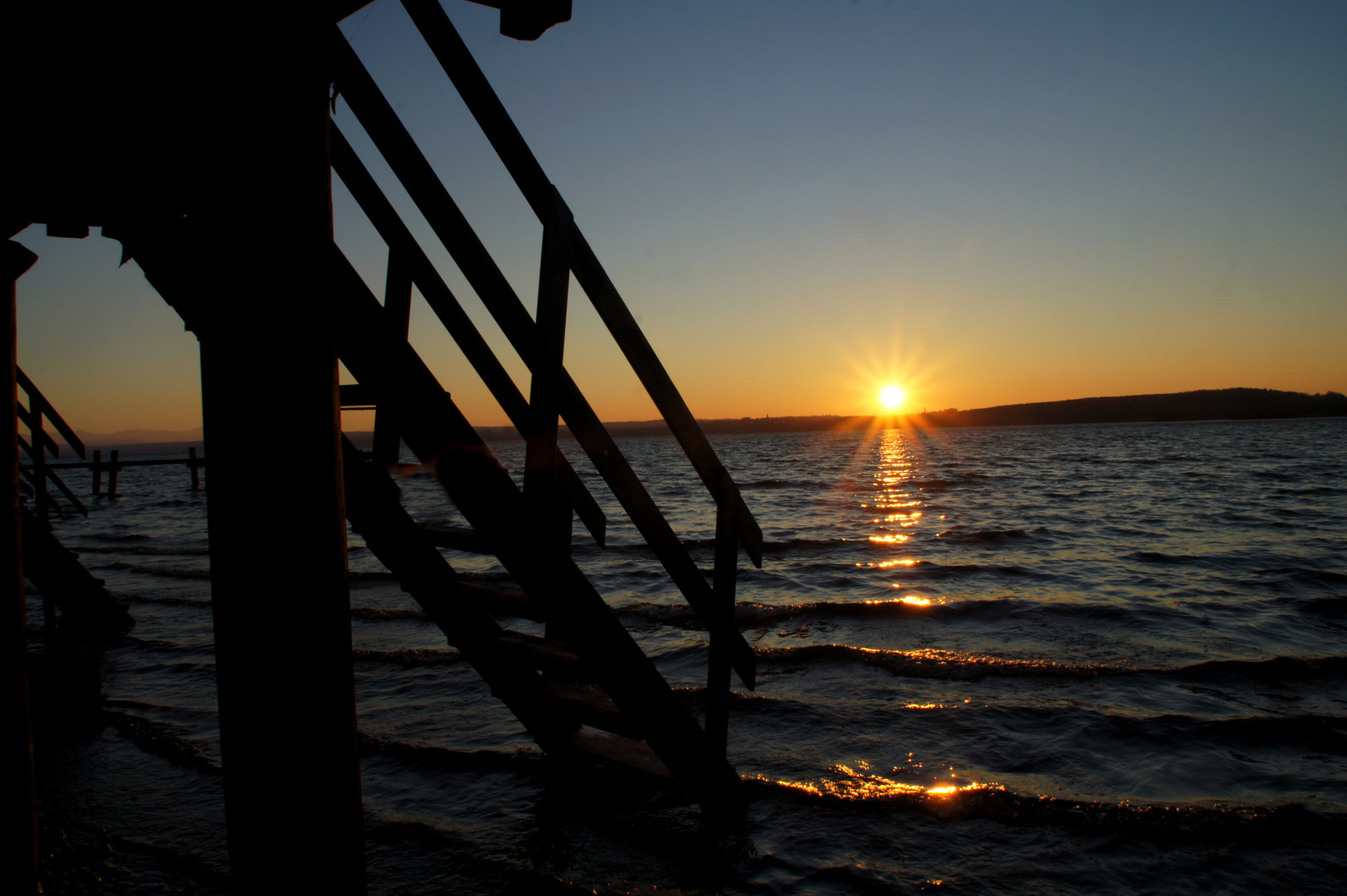 Sonnenuntergang am Ammersee