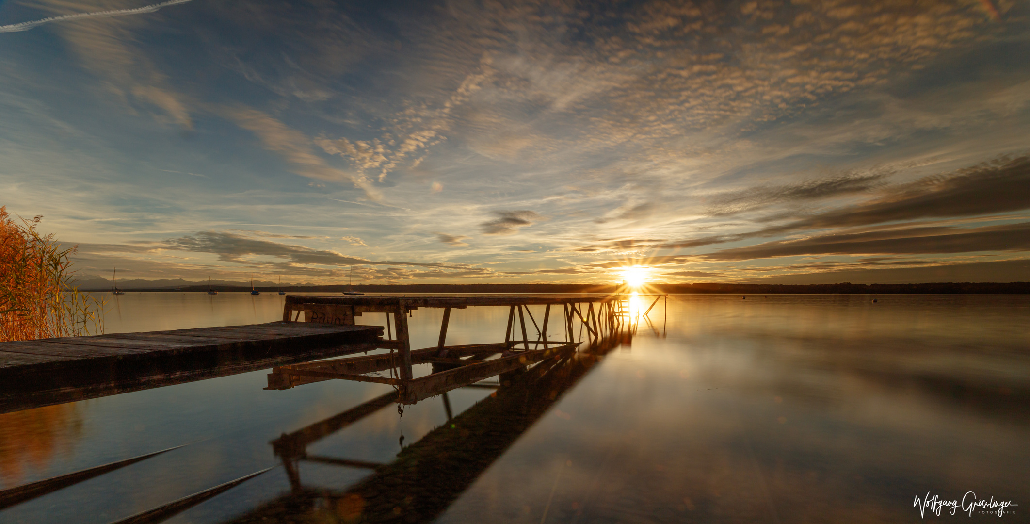 Sonnenuntergang am Ammersee