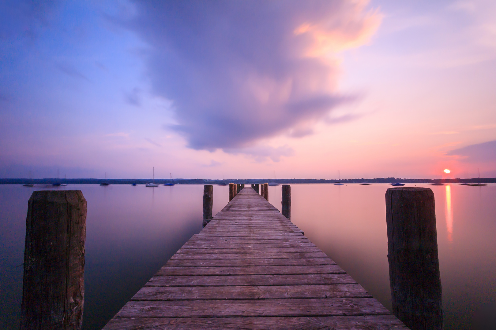 Sonnenuntergang am Ammersee