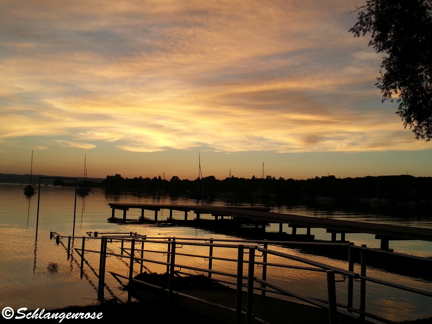 Sonnenuntergang am Ammersee 3