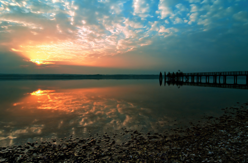 Sonnenuntergang am Ammersee