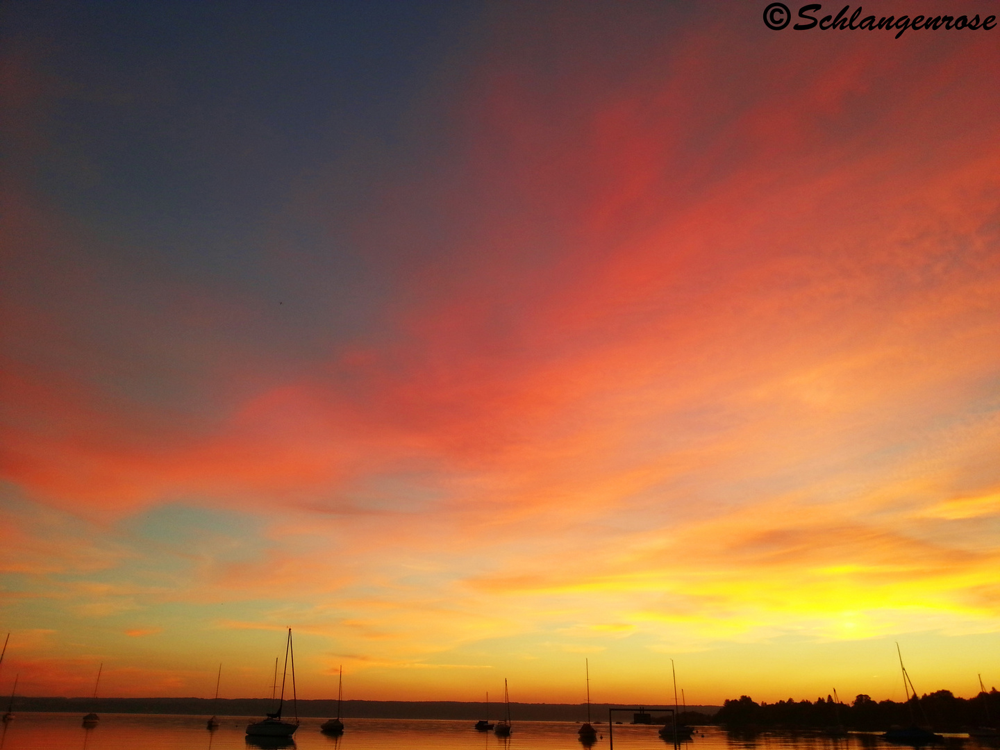 Sonnenuntergang am Ammersee 5