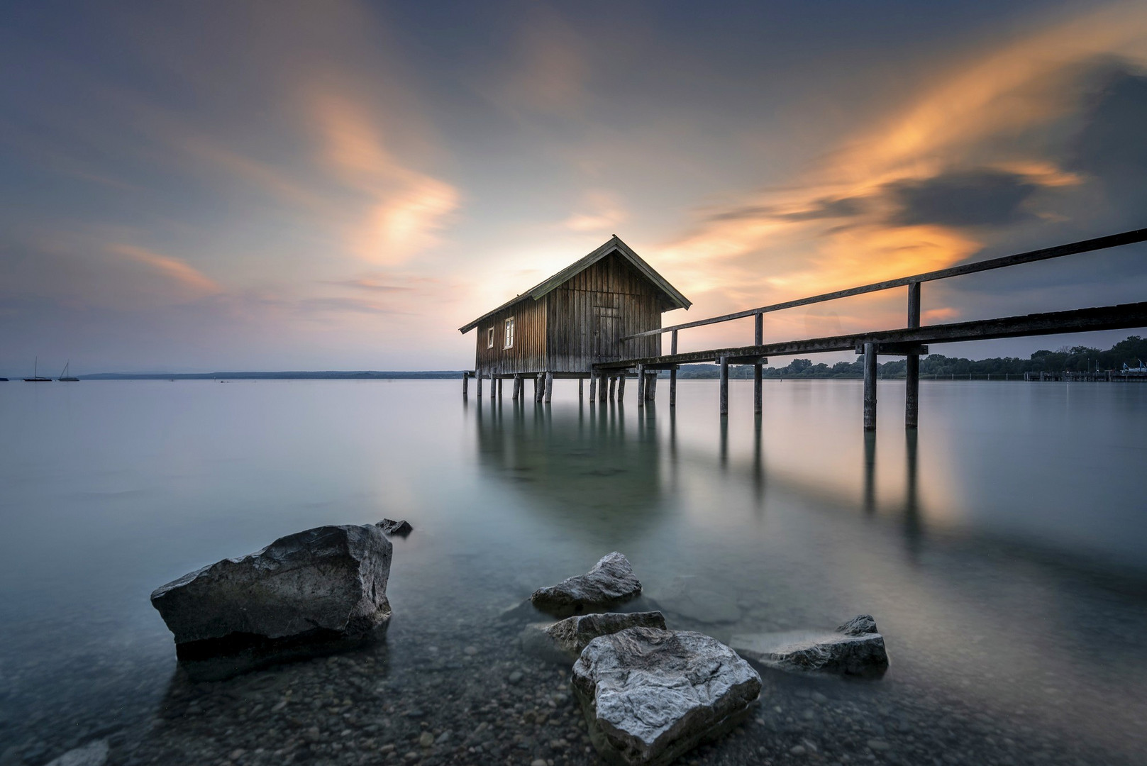 Sonnenuntergang am Ammersee 