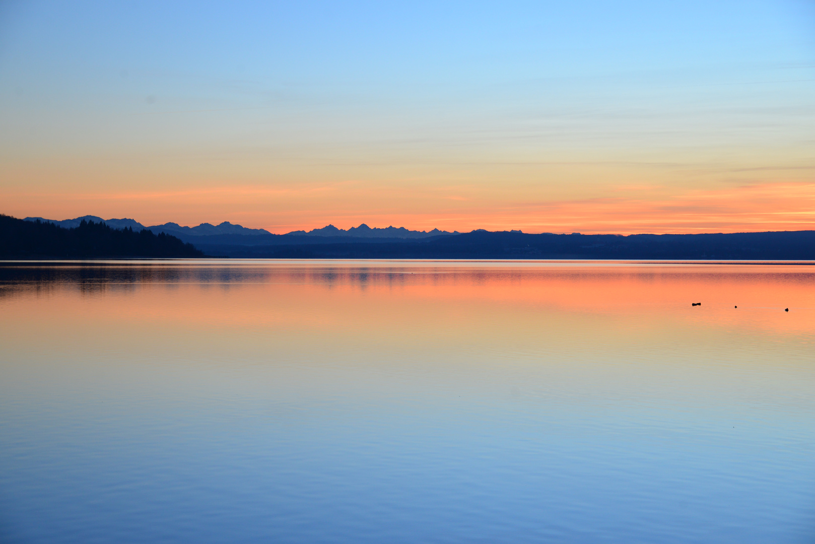 Sonnenuntergang am Ammersee