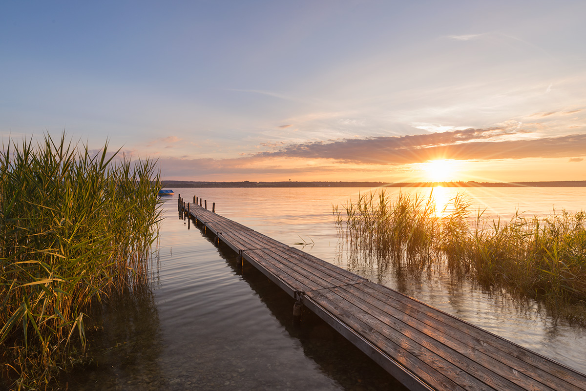 Sonnenuntergang am Ammersee