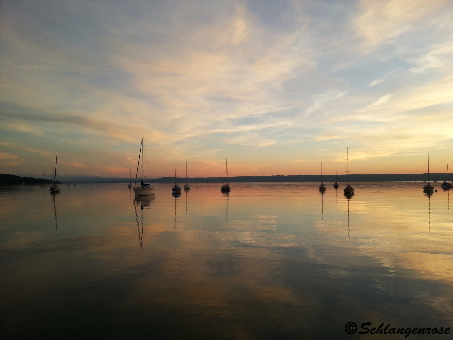 Sonnenuntergang am Ammersee 6