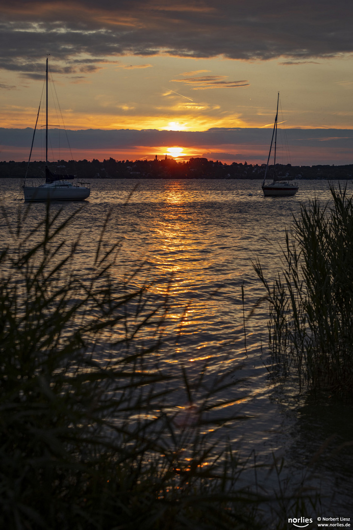 Sonnenuntergang am Ammersee