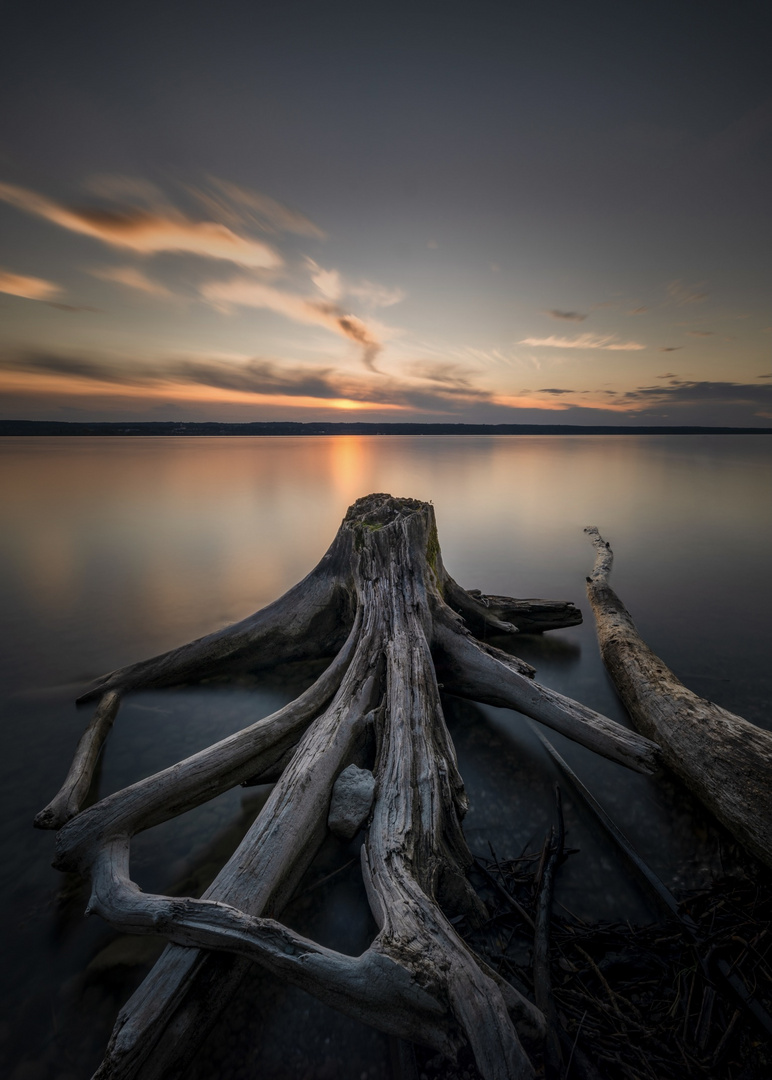 Sonnenuntergang am Ammersee 