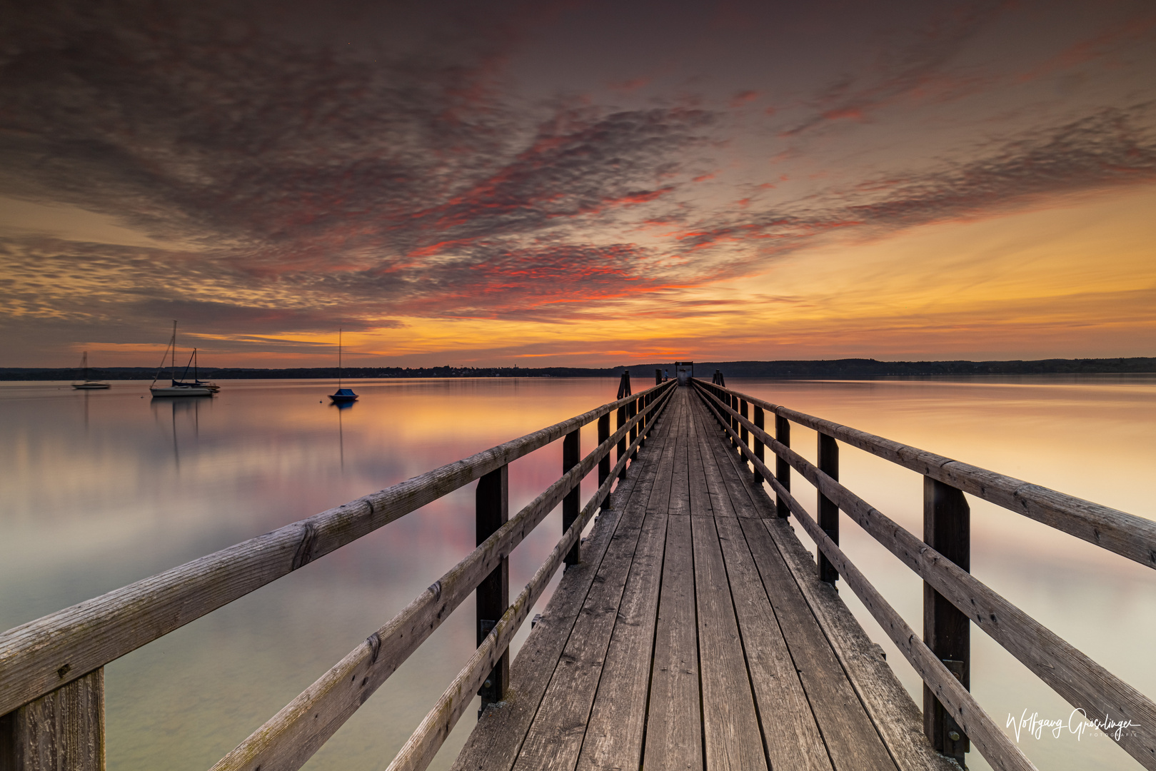 Sonnenuntergang am Ammersee